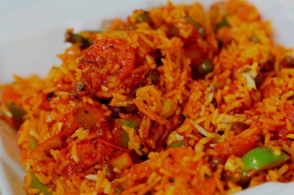 Vegetable Biryani-Naan cafe